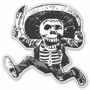 Mexican Skeleton Aufkleber