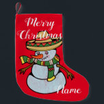 Mexican Sombrero Santa Thunder_Cove Kleiner Weihnachtsstrumpf<br><div class="desc">Mexikanischer Sombrero-tragender Santa , personalisieren Sie, indem Sie Ihren Namen in einer beliebigen Hintergrundfarbe ändern</div>