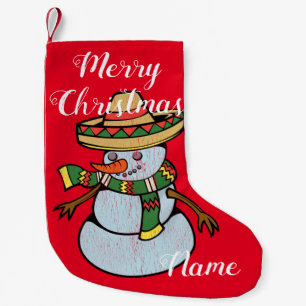 Mexican Sombrero Santa Thunder_Cove Kleiner Weihnachtsstrumpf