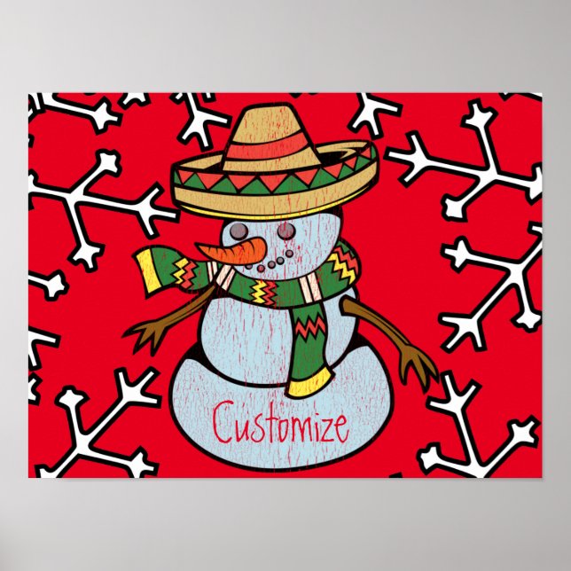 Mexican Sombrero Santa Thunder_Cove Poster (Vorne)