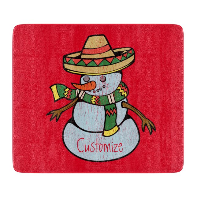 Mexican Sombrero Santa Thunder_Cove Schneidebrett (Vorderseite)