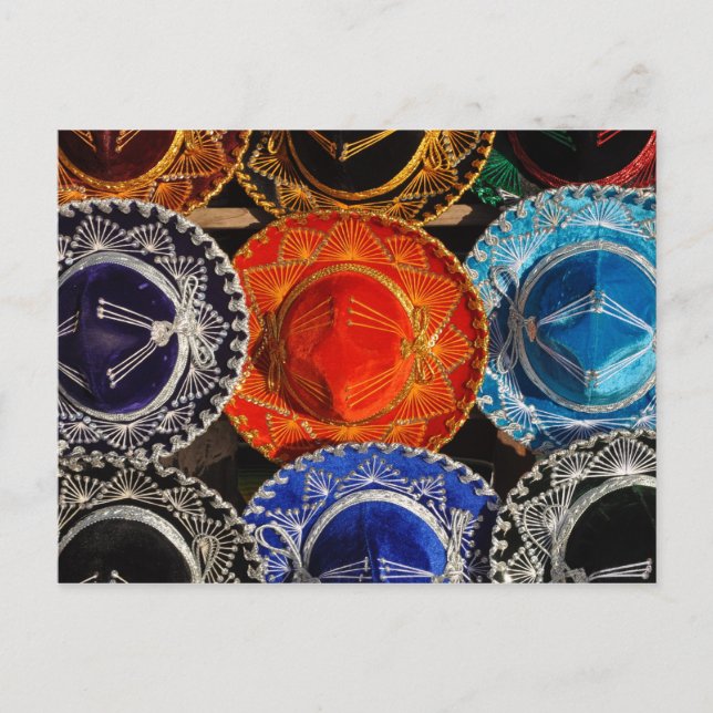 Mexican Sombreros Postcard Postkarte (Vorderseite)