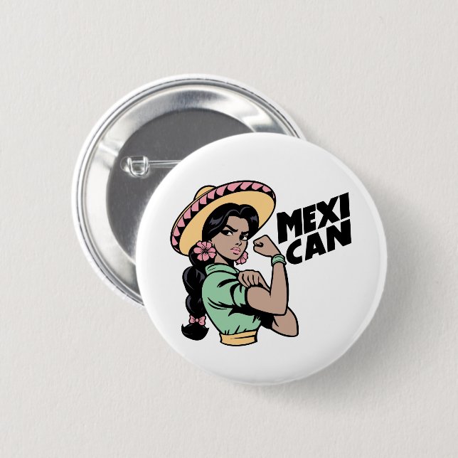 MexiCAN Stickers Button (Vorne & Hinten)