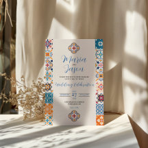 Mexican Talavera Colorful Floral Fiesta Wedding