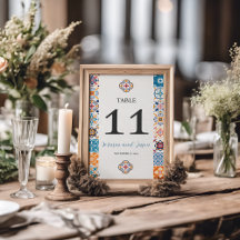 Mexican Talavera Colorful Floral Fiesta Wedding