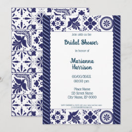 Mexican Talavera Design Bridal Dusche Einladung