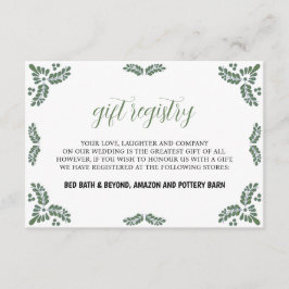 Mexican Talavera Green Floral Minimalist Wedding Begleitkarte