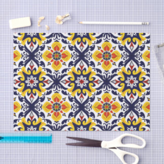 Mexican Talavera Pattern Seidenpapier