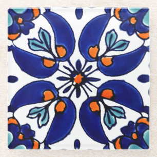 Mexican Talavera Terracotta Tile Design Nr. 1 Glasuntersetzer