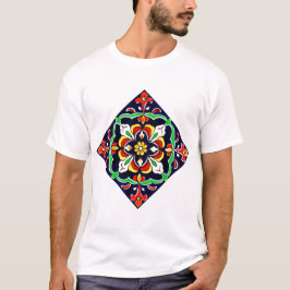 Mexican Talavera Terracotta Tile Design Nr. 2 T-Shirt