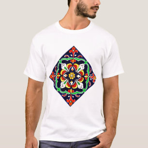 Mexican Talavera Terracotta Tile Design Nr. 2 T-Shirt