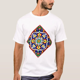 Mexican Talavera Terracotta Tile Design Nr. 3 T-Shirt