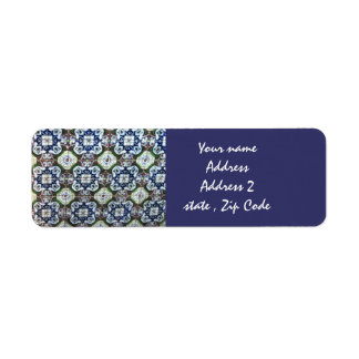 Mexican Talavera Tile Design-Adresseetiketten