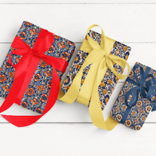 Mexican Talavera Tile Spanish Fiesta Geschenkpapier Set