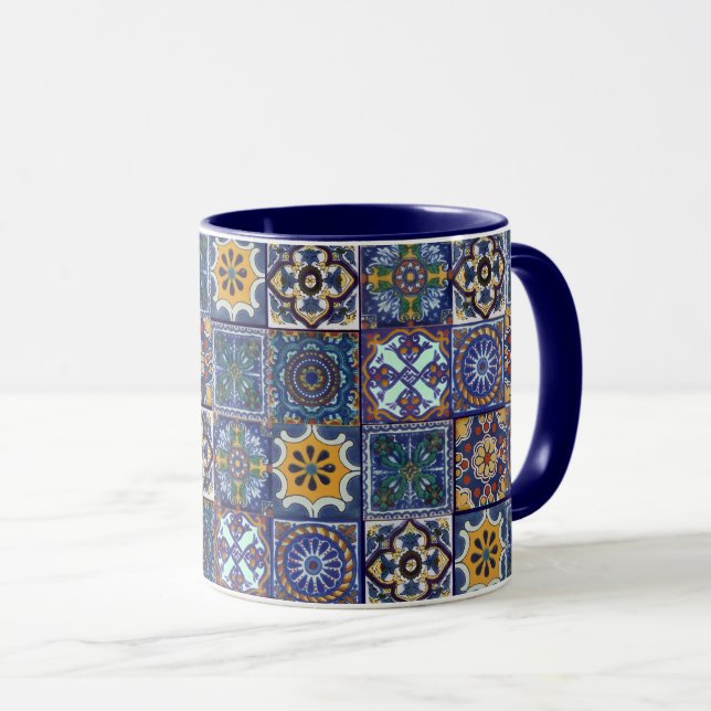 Mexican Talavera Tiles Tasse (VorderseiteRechts)