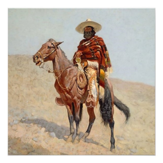 "Mexican Vaquero Horseman" von Frederick Remington Fotodruck (Vorne)