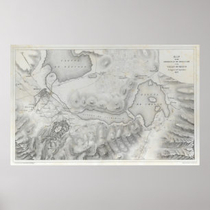Mexican War Map Poster