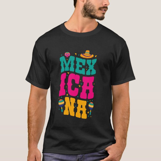 MEXICANA FUN MARACAS SOMBRERO MEXICO PRIDE T-Shirt (Vorderseite)