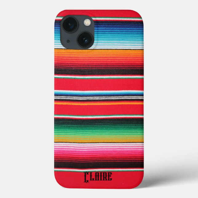 mexicanischer mexico Name poncho Deckenhintergrund Case-Mate iPhone Hülle (Rückseite)