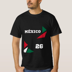 Mexico 26 Heritage Soccer T-Shirt - Schwarzes Graf