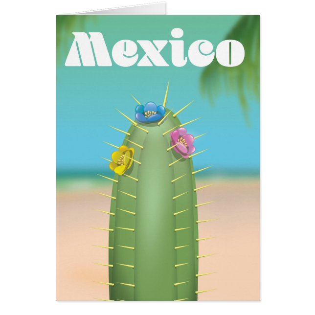Mexico Cactus travel poster (Vorne)