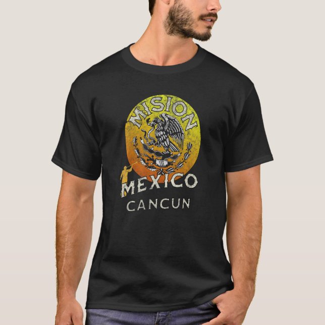 Mexico Cancun LDS Mission Missionary   T-Shirt (Vorderseite)