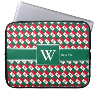 MEXICO Christlich Scripting Monogram-Notebook Laptopschutzhülle