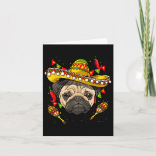 Mexico Cinco De Mayo Mops Dog Lover Pet Mops Mama Karte