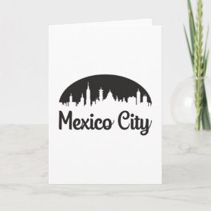 Mexico City City City City City Skyline Trip Funny Karte