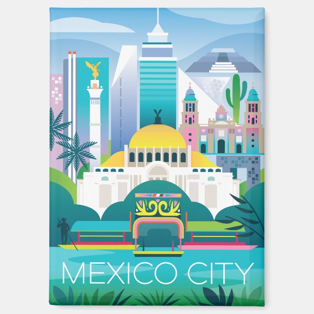 Mexico City Kühlschrank Magnet (Vorderseite)