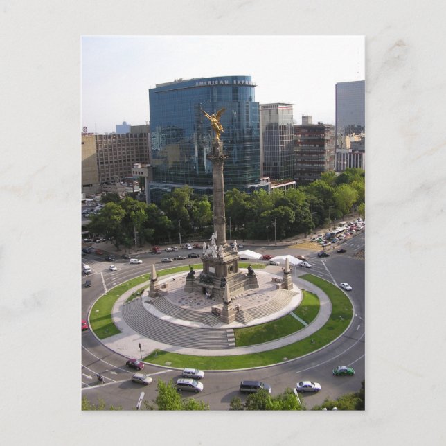 Mexico City Paseo de la Reforma Postkarte (Vorderseite)