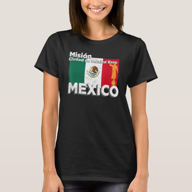 Mexico Ciudad de Mexico East Este LDS Mission Miss T-Shirt (Vorderseite)