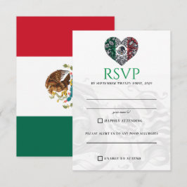 Mexico Couple RSVP Card Karte