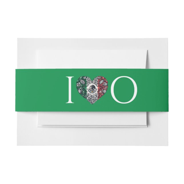 Mexico Couple Wedding Einladungsbanderole (Vorderseite Beispiel)