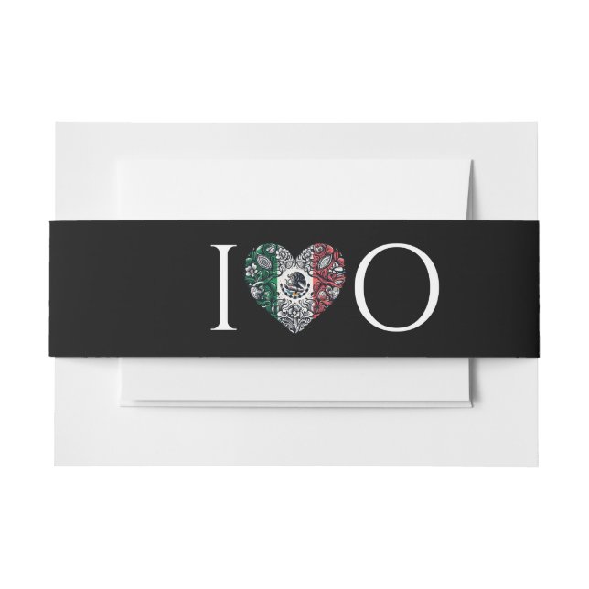 Mexico Couple Wedding Einladungsbanderole (Vorderseite Beispiel)