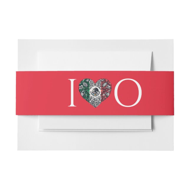 Mexico Couple Wedding Einladungsbanderole (Vorderseite Beispiel)