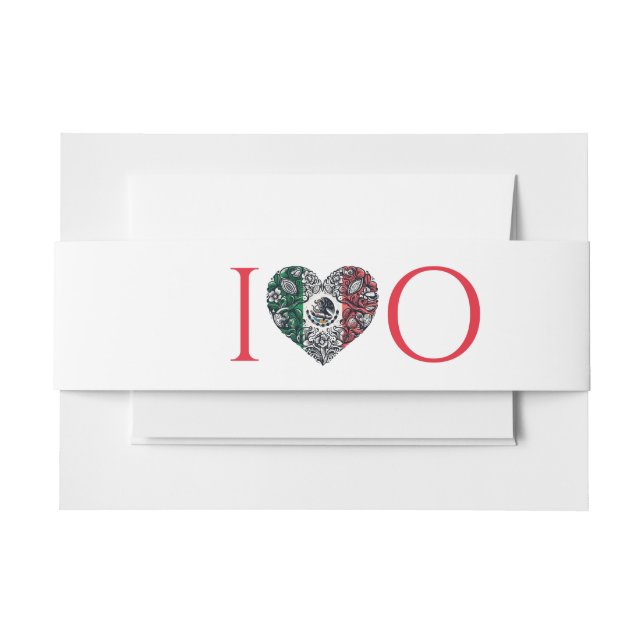 Mexico Couple Wedding Einladungsbanderole (Vorderseite Beispiel)