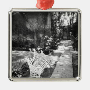 MEXICO, D.F., Mexico City, COYOACAN: Bench Silbernes Ornament