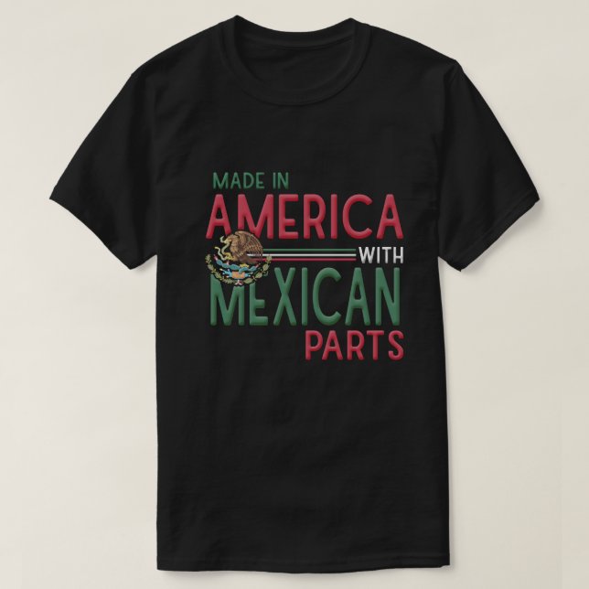 Mexico Eagle Mexicano Pride Camisa, stolz mexikani T-Shirt (Design vorne)