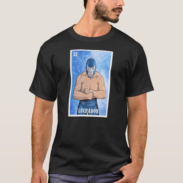 Mexico El Wrestler Luchador Lucha Libre Wrestling T-Shirt (Vorderseite)