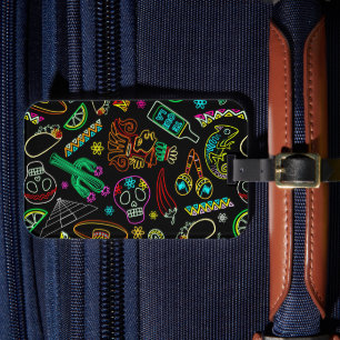 Mexico Fiesta Muster Gepäckanhänger