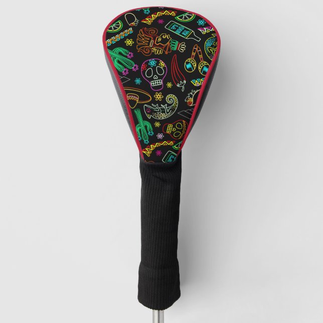 Mexico Fiesta Muster Golf Headcover (Vorderseite)