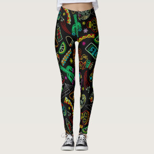 Mexico Fiesta Muster Leggings