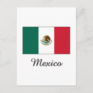 Mexico Flag Design Postkarte