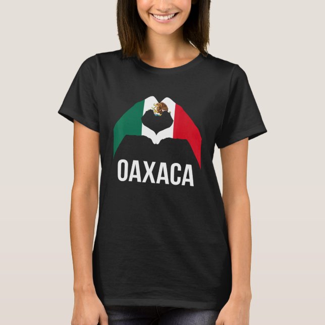 Mexico Flag Love Oaxaca Mexico Vacation T-Shirt (Vorderseite)