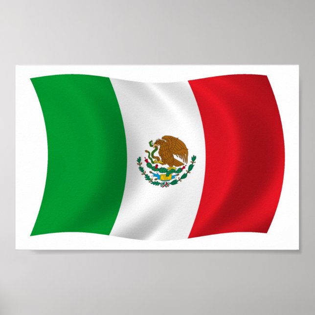 Mexico Flag Poster Print (Vorne)