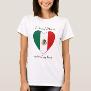 Mexico-Flagge T-Shirt für den Schatz