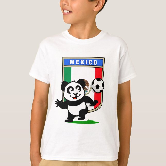 Mexico Football Panda T-Shirt (Vorderseite)
