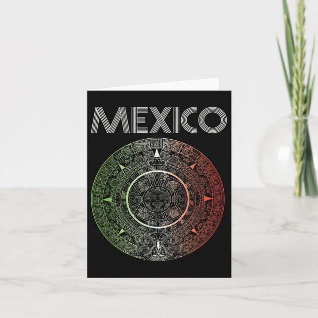 Mexico Football Team Aztec Mexikanischer Latino Ba Karte (Vorderseite)