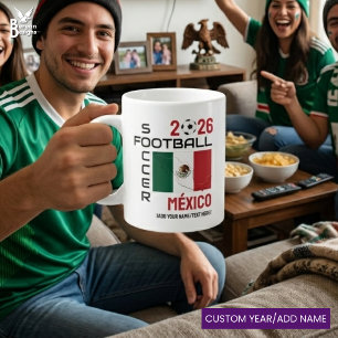 MEXICO Fußball Custom 2026 JEDES JAHR Jumbo-Tasse